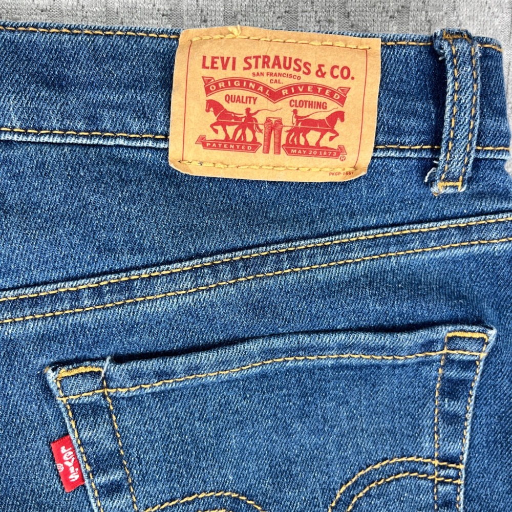 Levi's 726 Flare Bootcut Jeans Women 16/27X28 1/2 Blue High Rise dark wash - Picture 9 of 11